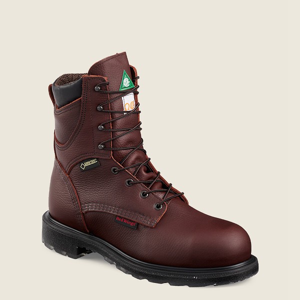 Safety Støvler Herre - Red Wing Supersole® 2.0 - 8-Inch Waterproof Csa Toe - Bordeaux - BQXEHM-908